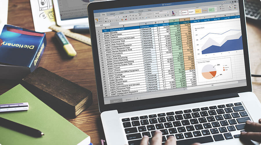 آشنایی با صفحات اکسل در حسابداری